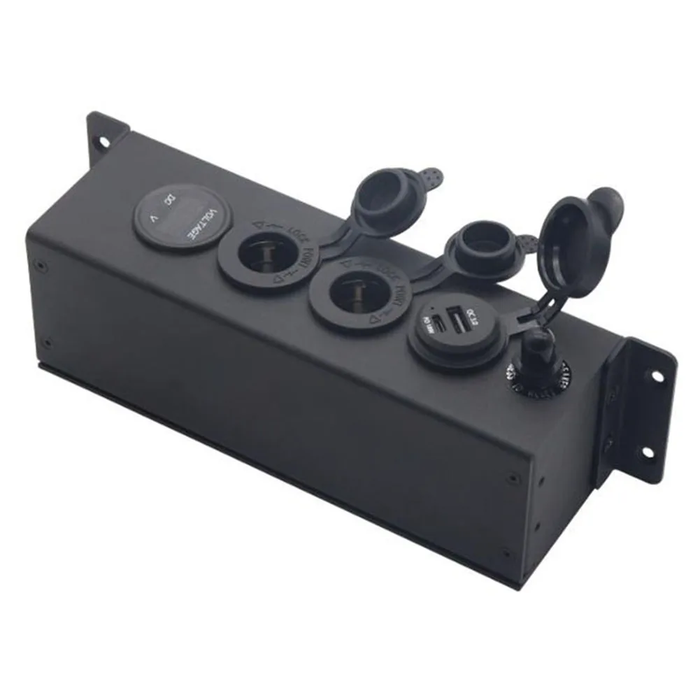 Integrated Voltage Display USB Charging Socket Application In Vehicles Flame-retardant Materials For Boats Integrated