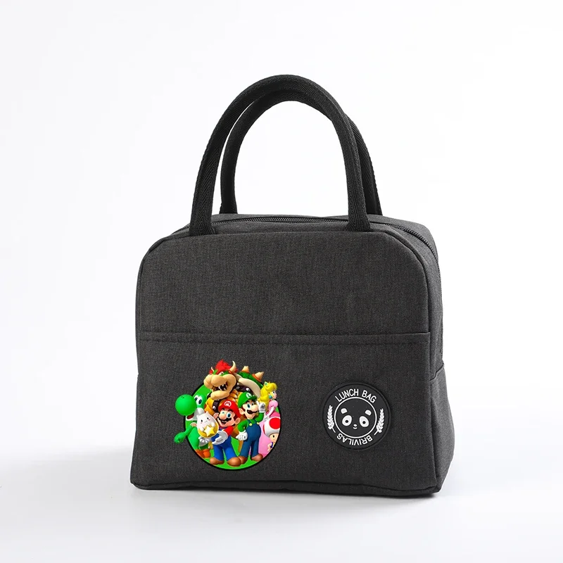 Super Mario Lunch Box Waterproof Tote Packs coibentato Boxs Lunch Tote Bag riutilizzabile per donna Mens Perfects Office escursionismo picnic