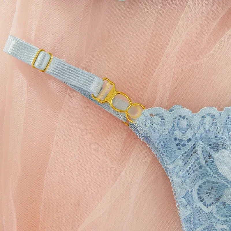 Комплект сексуального нижнего белья Tornova для взрослых, глубокий вырез, обнажающий грудь, кружевная вышивка, прозрачное сексуальное нижнее белье с открытой спиной, без удаления, новинка