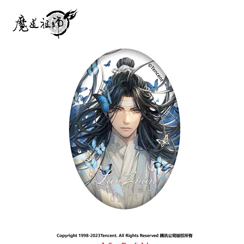 Sunsyea MDZS Mo Dao Zu Shi Official Merch 2024 Lan Wangji Birthday Theme Series Acrylic Stand Badge Colored Paper Ornament