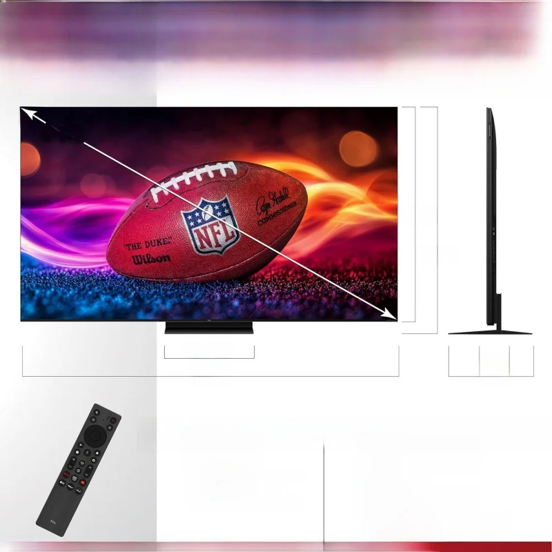 65 Inch Class QM7K Series | Mini LED QLED 4K HDR | 65QM7K, 2025 Model | 120HZ-144HZ Anti Reflective Screen Smart Google TV D