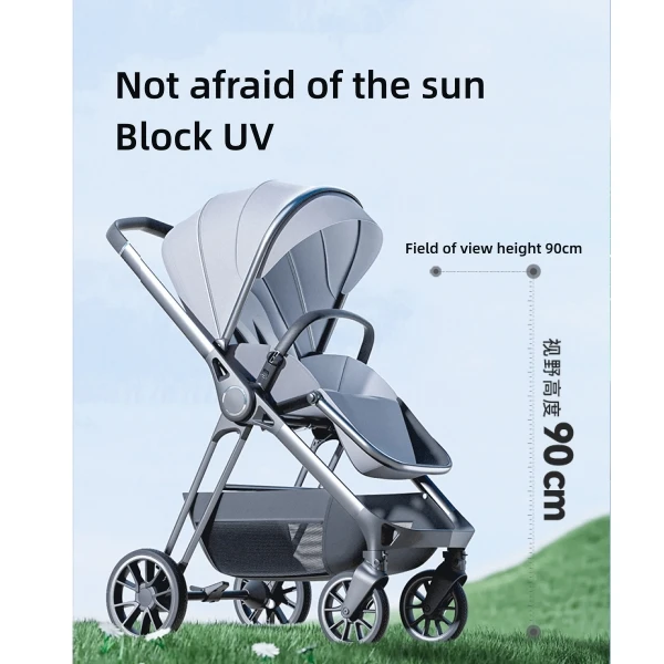 

M002E High Landscape Can Sit Lie And Recline Portable Folding Two-way Stroller