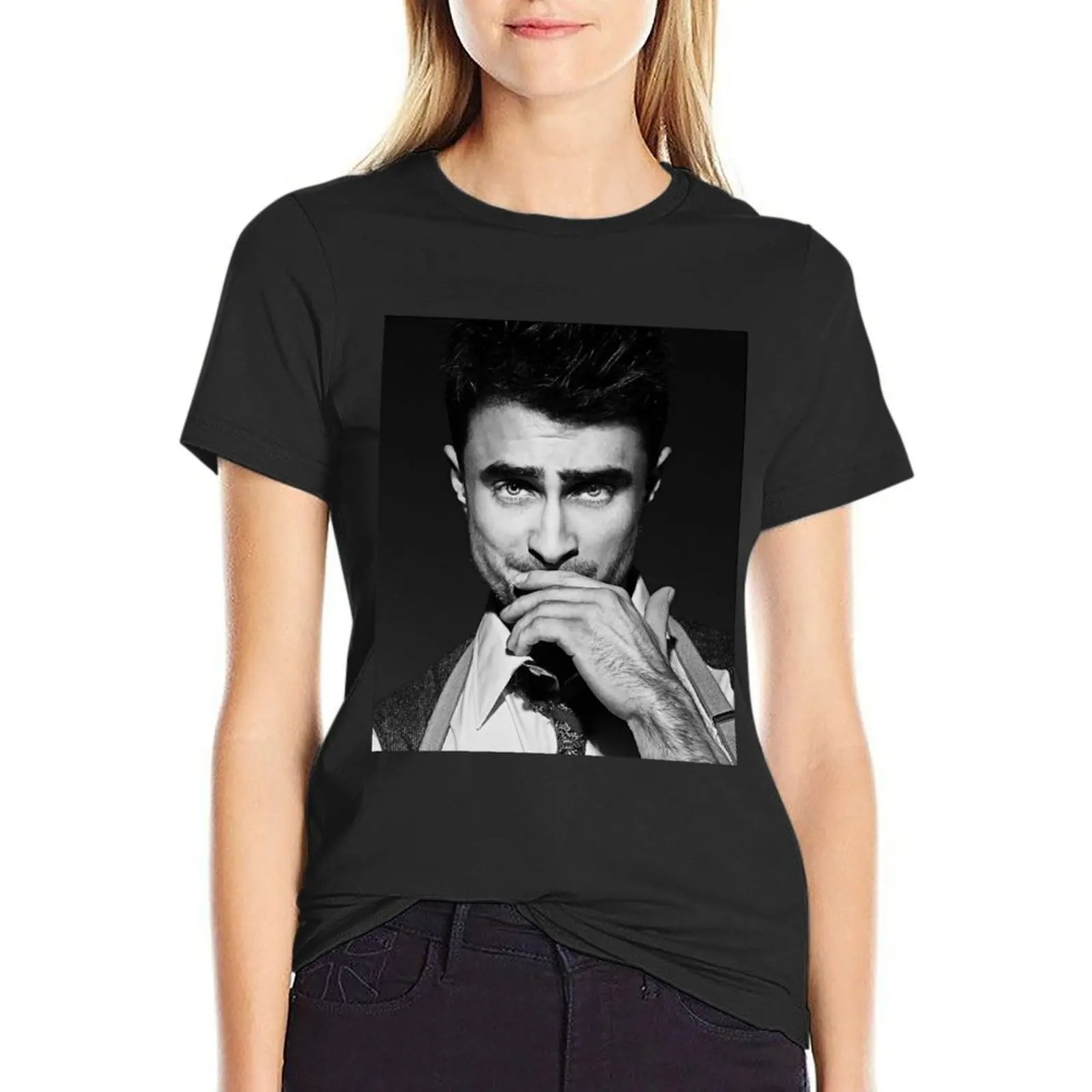 Young Daniel Radcliffe T-Shirt female anime clothes Short sleeve tee cute clothes Women's tee shirt