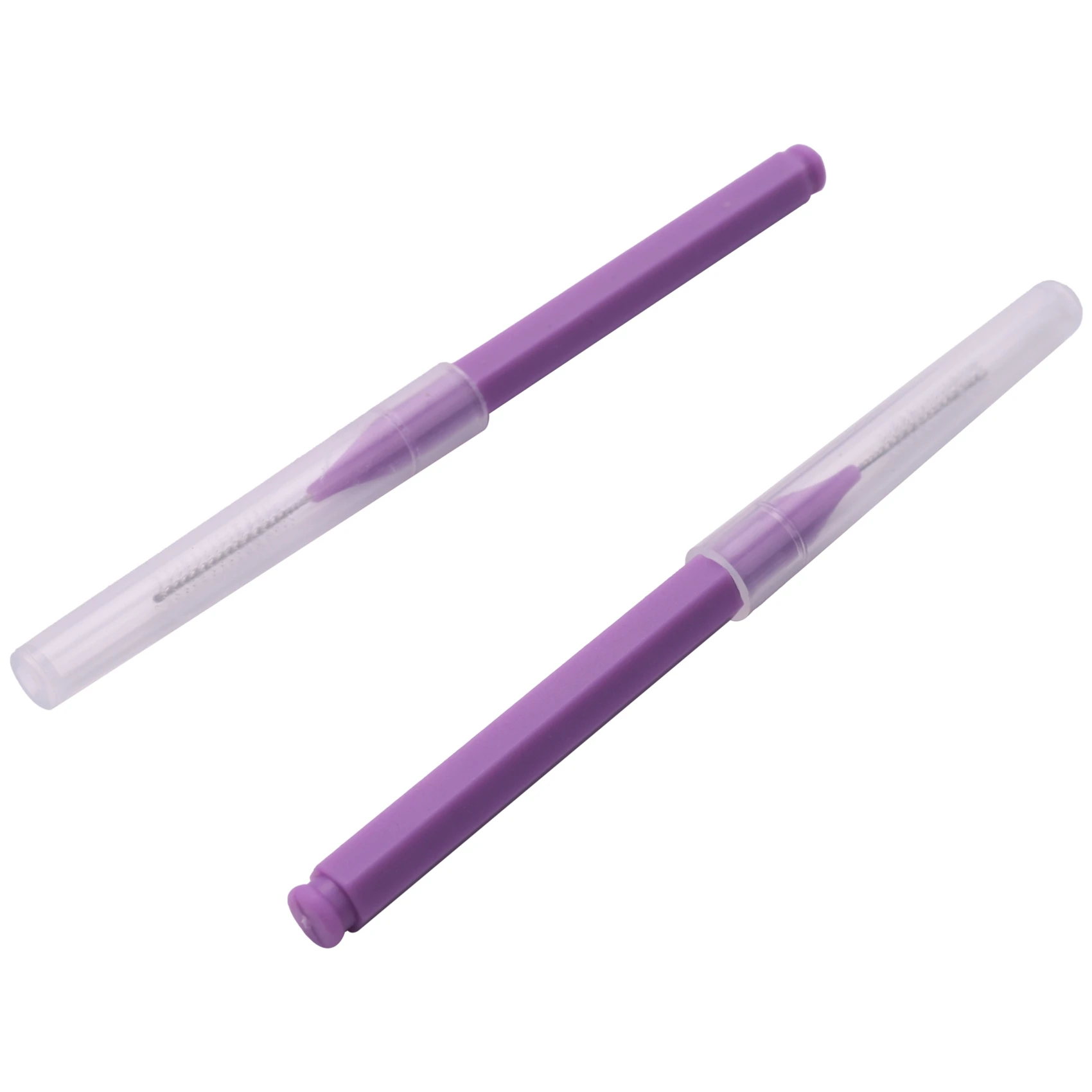 Juego de 8 unidades de hilo Dental, cepillo Interdental suave, palillo de dientes saludable para la limpieza de los dientes, color morado