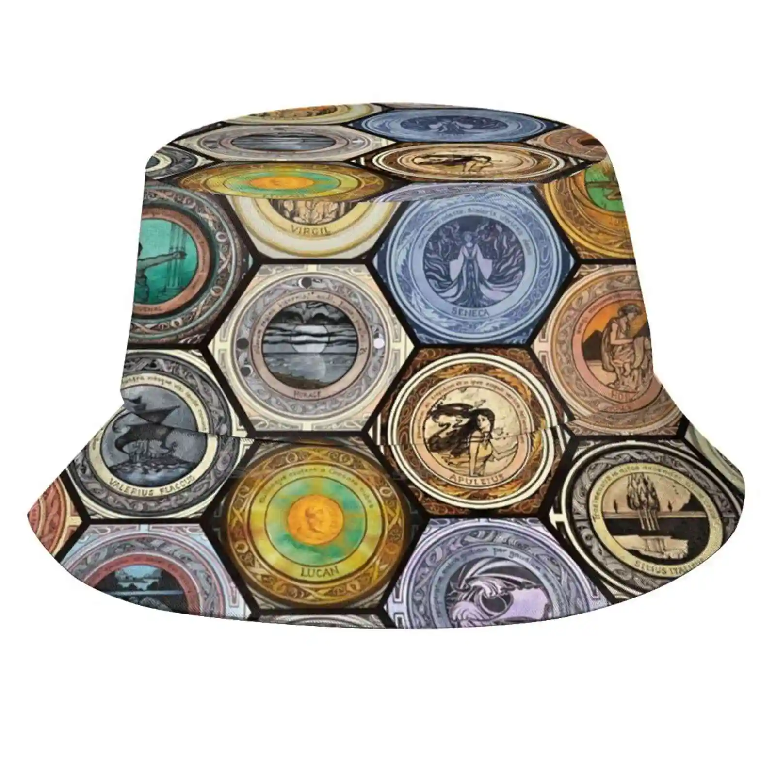 Classicstober Quilt Sun Cap Fisherman Hat Bucket Hats Roman Poetry Latin Ovid Catullus Propertius Virgil Juvenal Ststius