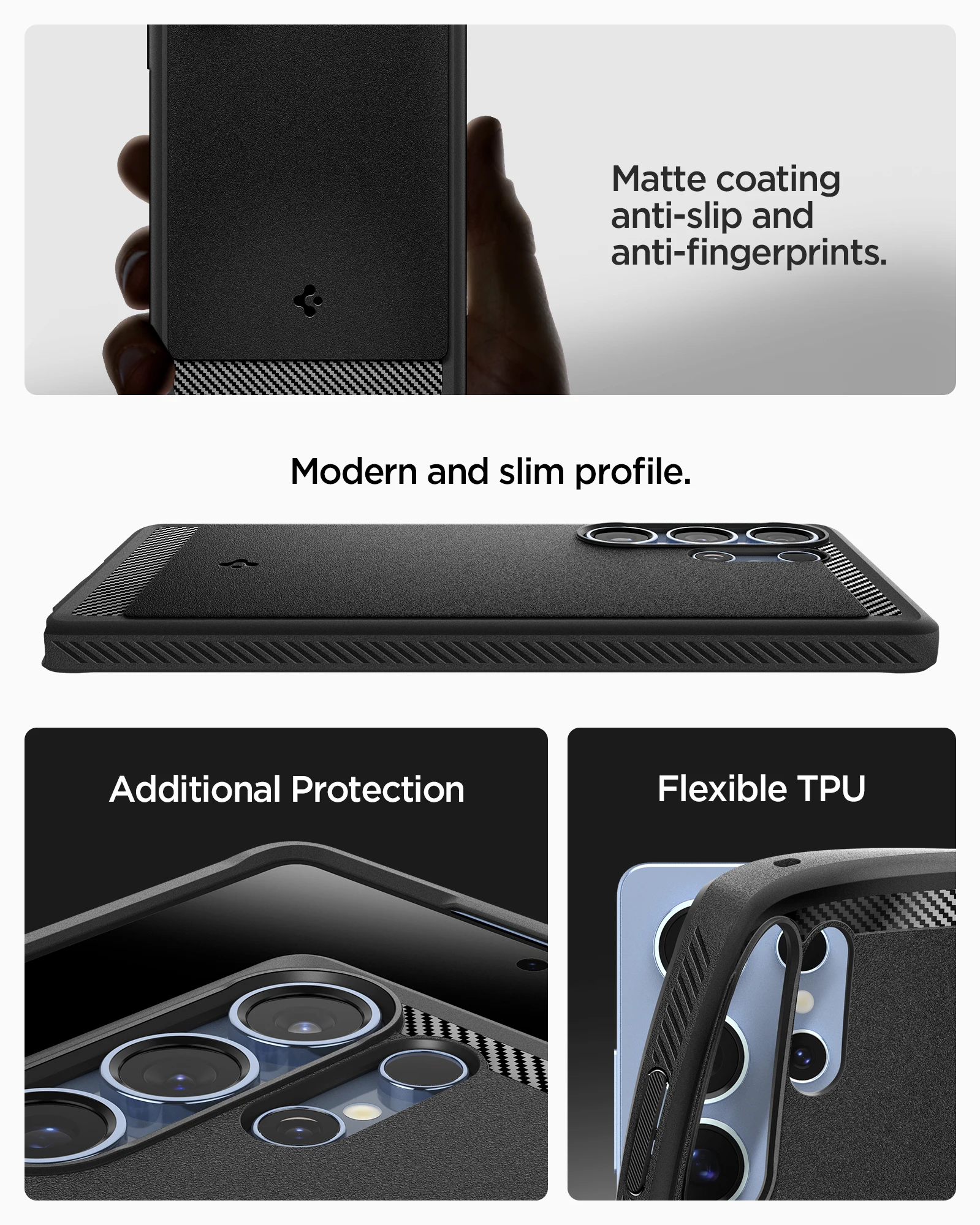 Etui Spigen Rugged Armor MagFit do Samsung Galaxy S25 Ultra [Szybkie Ładowanie Bezprzewodowe/Magnes dla Galaxy] — zdjęcie produktu 6
