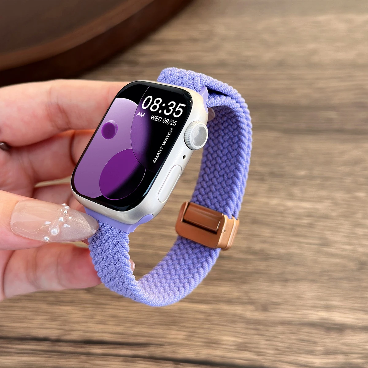 Slim Woven Strap for Apple Watch Band ultra 3 2 49mm 11 10 46mm 42mm Strap for iwatch series 9 8 7 6 SE 5 44mm 40mm 41mm 45mm