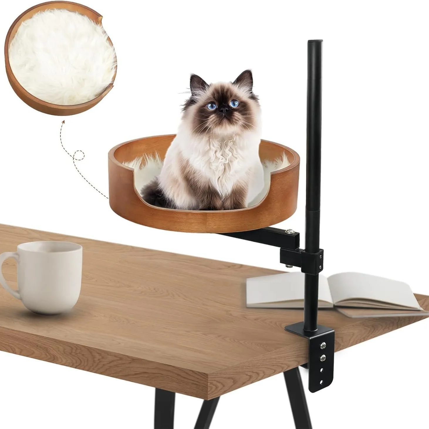 table-pour-chat-en-bois-de-noyer-lit-interieur-suspendu-au-mur-hauteur-reglable-respectueux-de-l'environnement-fonction-rotative-solide-nid-pour-chat