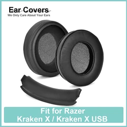 Earpads For Razer Kraken X / Kraken X USB Headphone Ear pads Replacement Headset Ear Pad PU Leather Sponge Foam