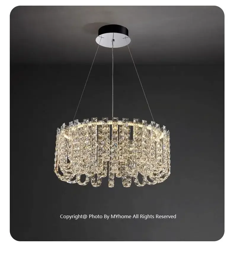 

Chandelier Luxury Crystal Light LED Lamps Modern Luminaire Ceiling Light Loft Villa Living Room High Class Pendant Light