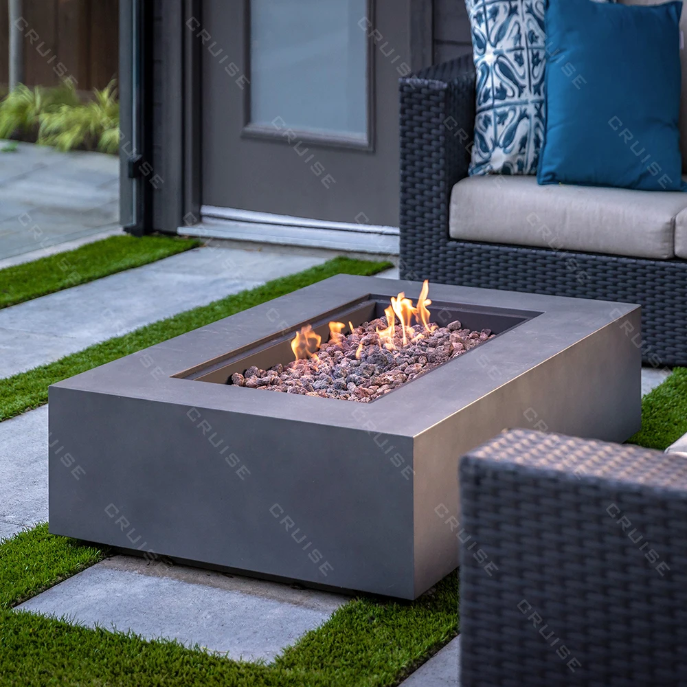 

CRUISE 1200*730*300mm Wood/Gas/Alcohol/Atomization 2025 Bbq Outdoor Fireplace Barbecue Propane Stove Table Decoration Fire Pit