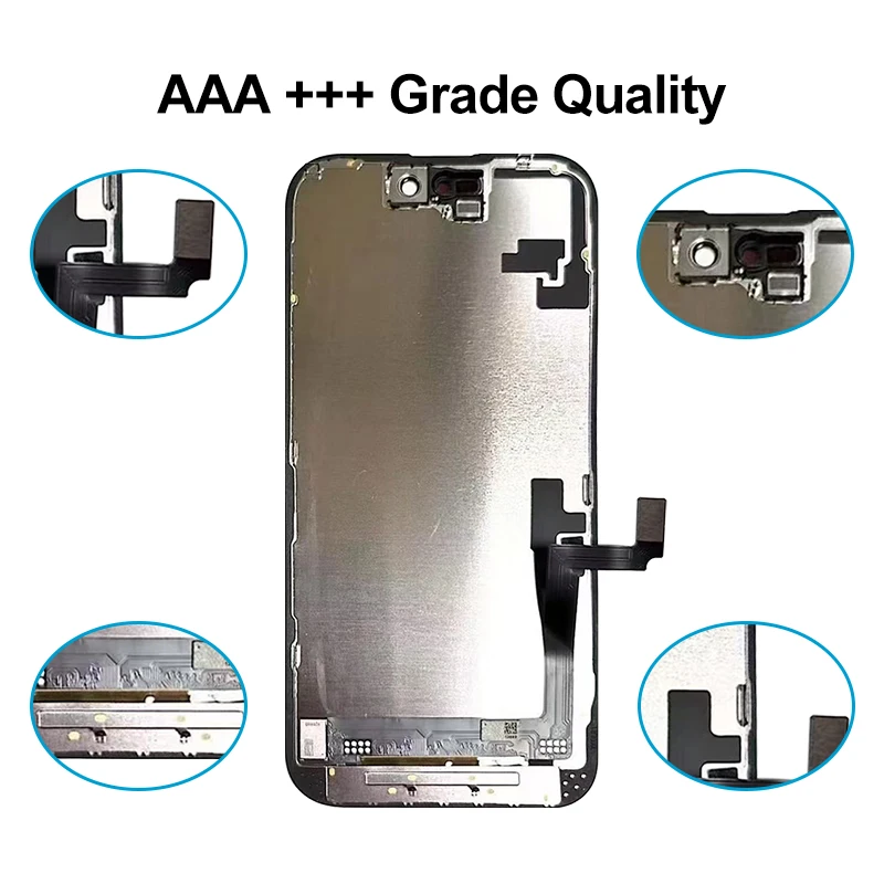 Super INCELL para iPhone X XR LCD XS MAX 11 12 Mini con Face ID y táctil, pantalla para iPhone 15 16 Pro 17 Pro Max 2
