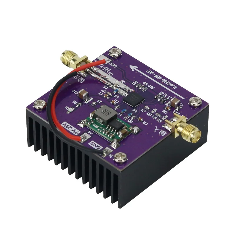 SZM2166 2.4GHz-2.5GHz 2W RF Power Amplifier Board WiFi Amplifier with High Performance Heat Sink