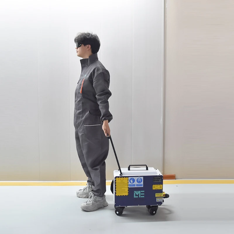 Laser Cleaning Machine 2 Years Warranty 100w  JPT Pulse Metal Stone Wood Rust Paint Removal Graffiti  Air Cooled
