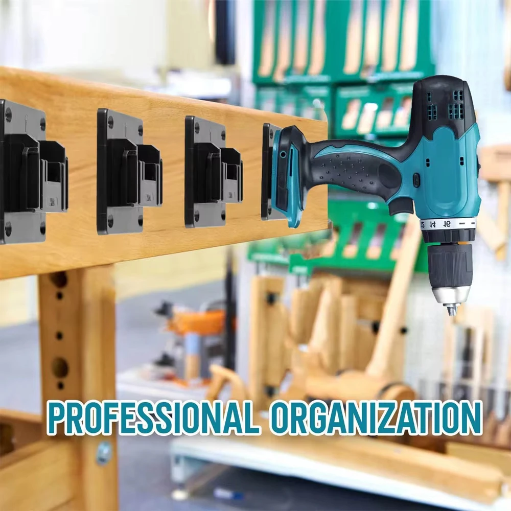 أداة حامل قفص الاتهام جبل تخزين الرف لماكيتا/بوش 18 فولت تحديد الأجهزة أداة حامل آلة الحفر تخزين قوس فتحات حامل #5