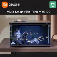 Xiaomi Mijia MYG100 Smart Aquarium 6Month SelfClean OneClick Drainage App Control Feeding Ultra Clear Glass Slim Pump