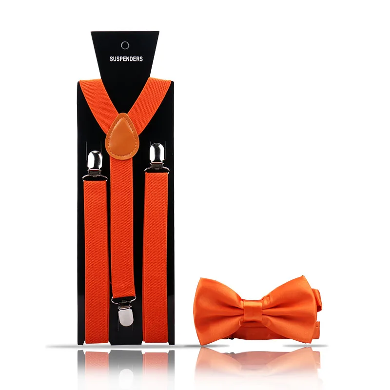 Elegant Fashion Men\'s Adult Suspenders And Bow Tie Two Piece Set Gentleman Suit Occessories Wedding Business Party Gifts For Men