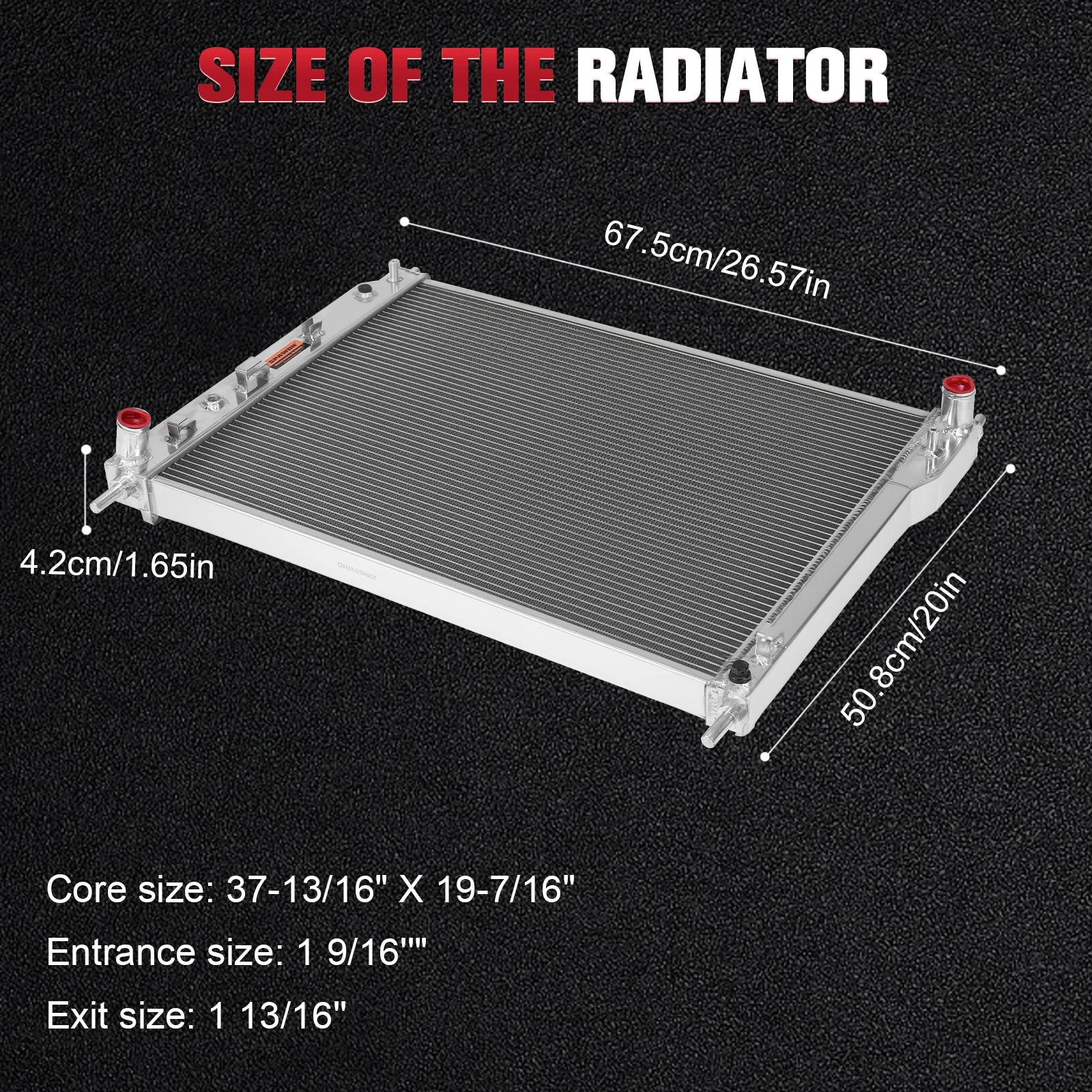 All Aluminum Radiator Replacement Engine Radiator for Chevrolet Captiva Sport 2008-2015