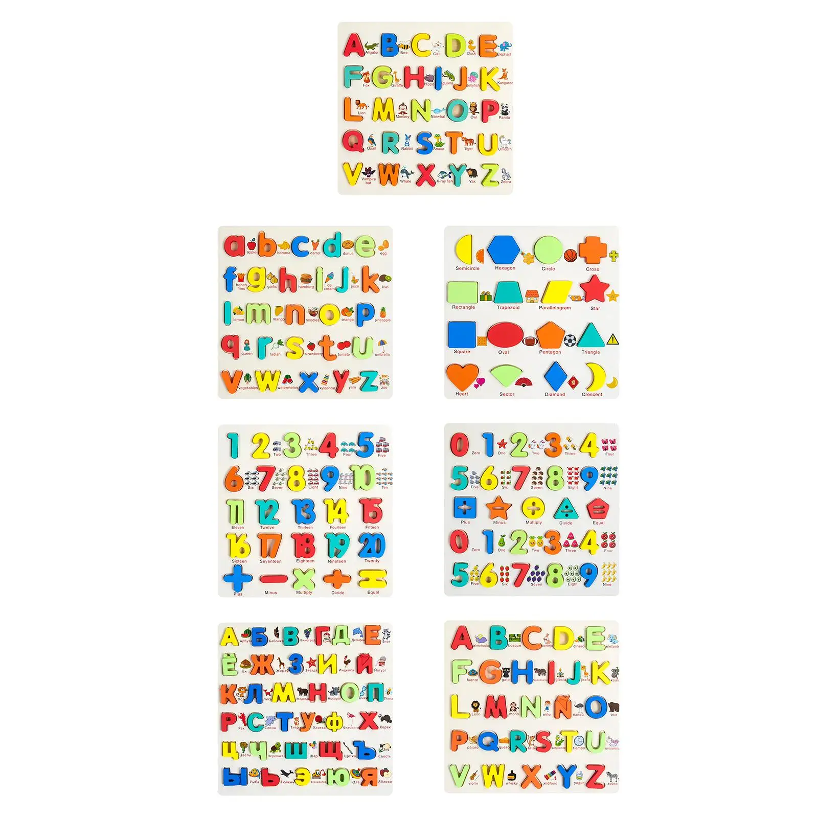 木製パズル 知育玩具 インタラクティブパズルボードセット 男の子用 3-5歳 赤ちゃん用