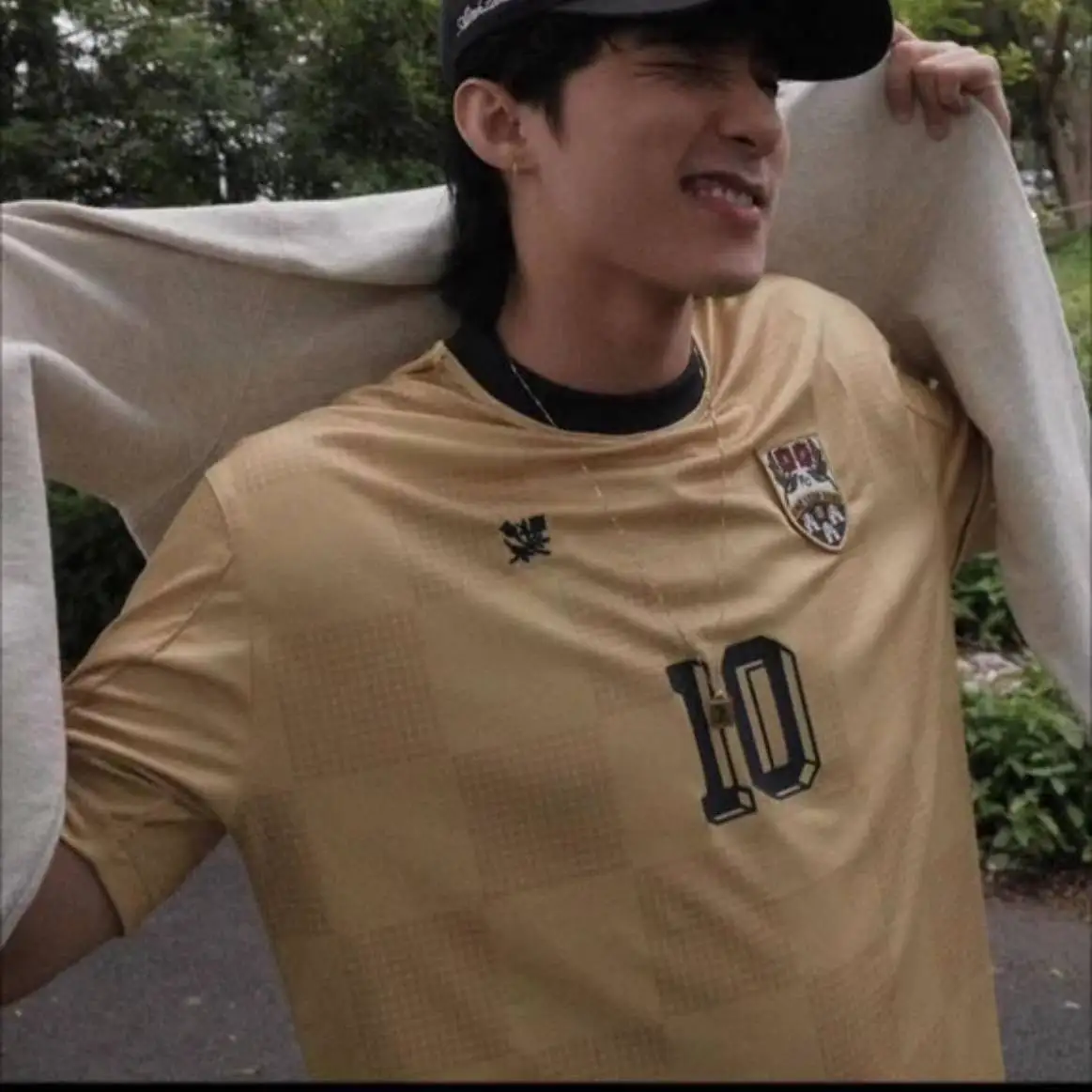 

Мужская футболка свободного кроя с вышивкой в американском уличном стиле, с номером 0, спортивная, повседневная, дышащая, из полиэстера