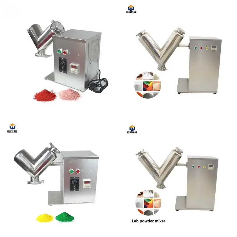 for CW High Efficiency Multifunctional V Type Mixer Blender Auto Chemical Food Powder Mixer Electric V Shape Mixing Machine