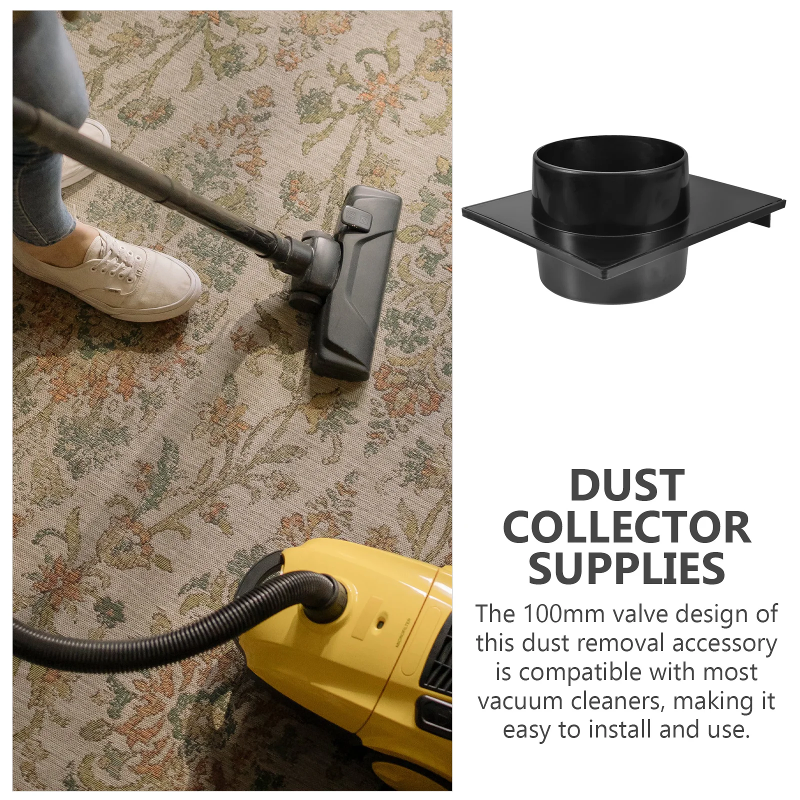 

Dust Collector Blast Gate 100Mm Plastic Vacuum Accessory Heavy-Duty Dust Collector Part Easy Install Slide Gate for Vacuum