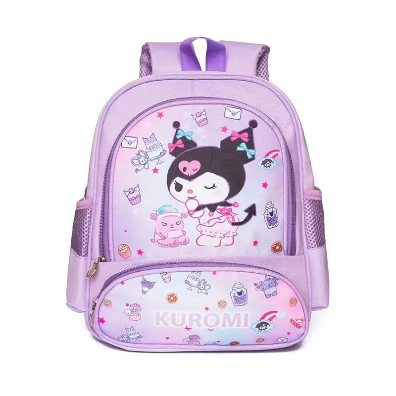 Sanrioed Anime Hello Kitty Cinnamoroll My Melody Kuromi Cute Kid Backpack Kawaii Cartoon Leather Mini School Bag Holiday Gift