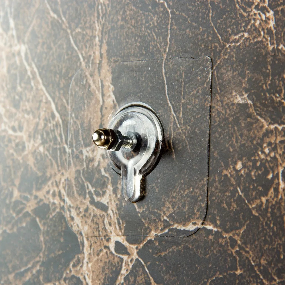 Ganchos de pared adhesivos de sujeción máxima, perchas adhesivas súper fuertes para carteles, estantes para uñas, sin daños, uso en el baño y la cocina