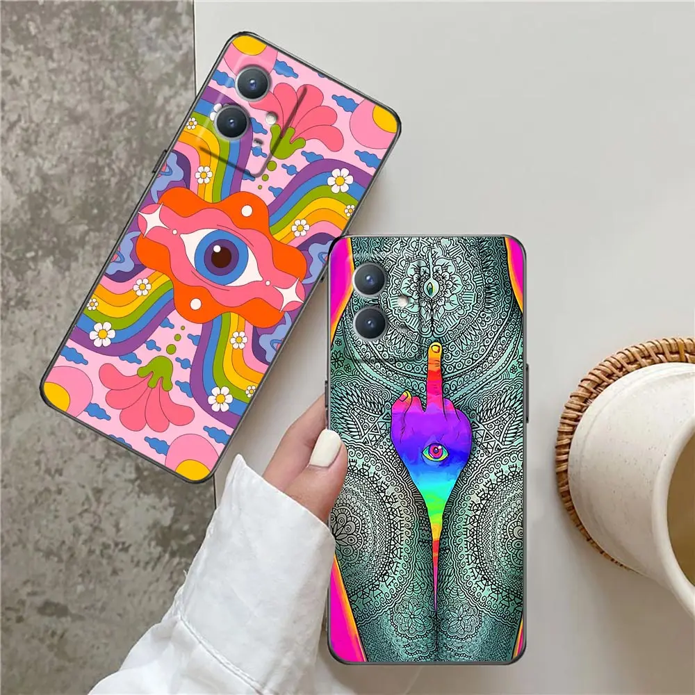 Indie Hippie Art Funda Case For VIVO Y97 Y85 Y83 Y78 Y77 Y76 Y75 Y72 Y67 Y55 Y53 Y52 Y52S Y51 Y51S Y50 Y35 Y20 Case Capa COQUE