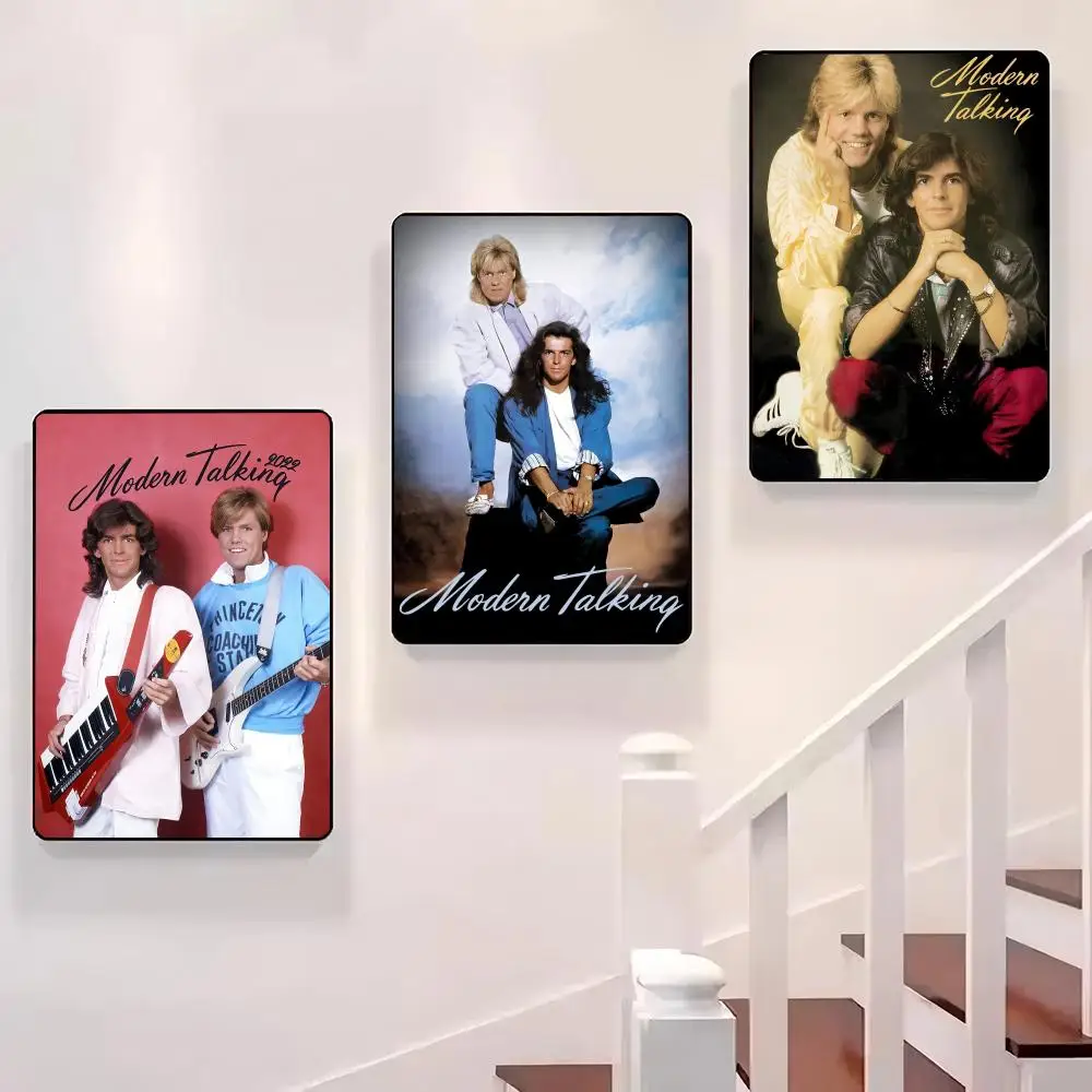 

Hot Band M-Modern Talking Poster Sticky Wall Waterproof Home Living Room Bedroom Bar Aesthetic Decoration Perfect Gift