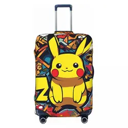 Pokemon Pikachu Suitcase Cover Cruise Trip Vacation Strectch Luggage Case Protection