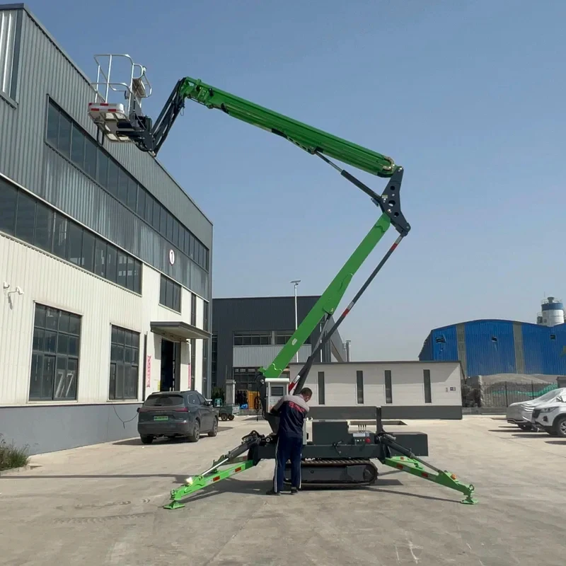 P- Self Propelled Cherry Picker Crawler Spider Telcoping Artlated Man Bucket Truck Lift