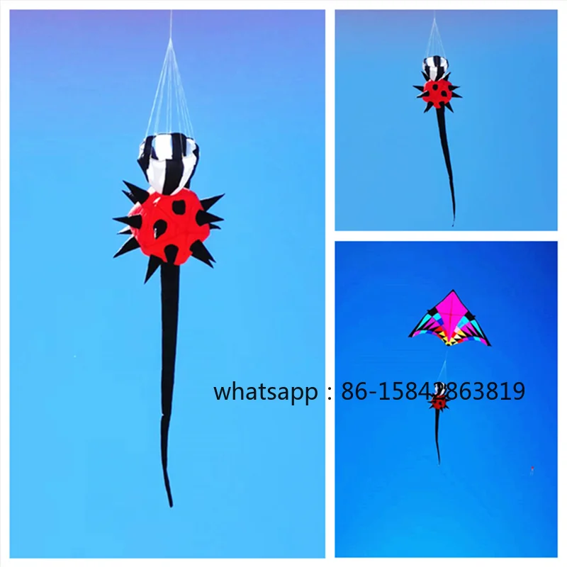 

3d kites windsocks Prick ball kites flying toys for kids kite large kite tails butterfly flying toy power kite drachen cometas