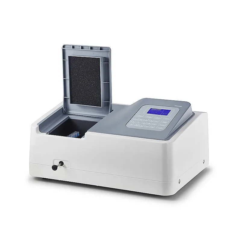 Single Beam Spectrophotometer SP-V1100 Wavelength 320~1100nm Tungsten Lamp Spectral Bandwidth 2.0nm Come with 4pcs Cuvettes