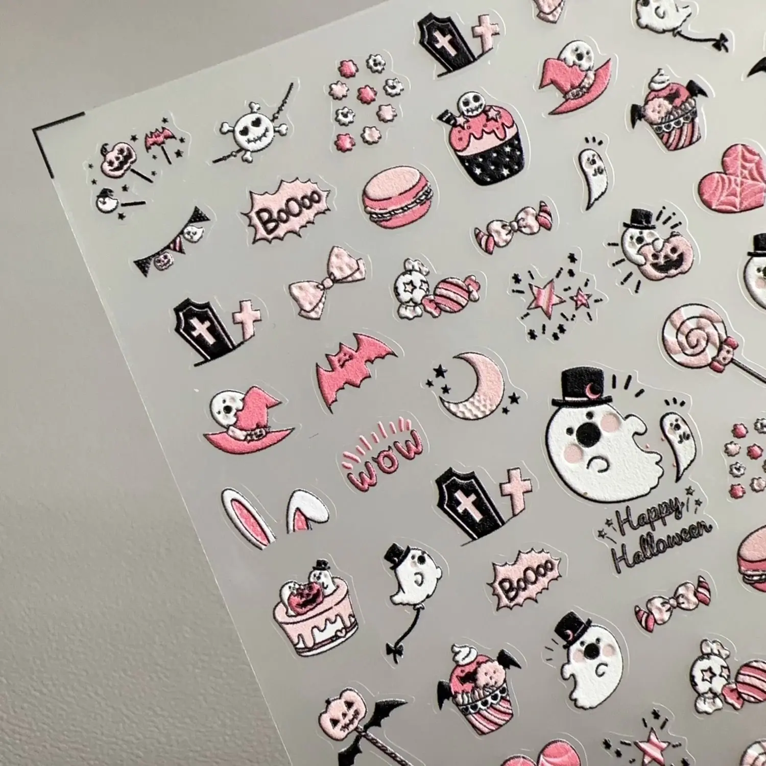 Halloween Stickers Set 1pcs Kawaii Pumpkin Ghost Sweet for Scrapbook Diary Pen Case Nail Decal Spooky Fun DIY Party Favor