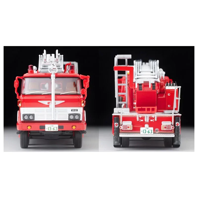 TAKARA TOMY Tomica 1/64 TLV-N24c Hino TC343 Tailed Vulture Fire Station Aerial Ladder Fire Truck Alloy Motor Diecast Metal Gift