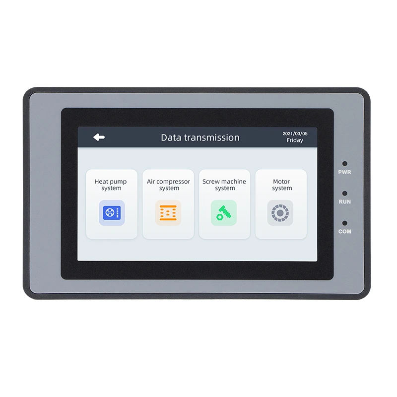 Huaqingjun 4.3 بوصة HMI RS485 232 الاتصالات DC10-30V شاشة تعمل باللمس ل PLC
