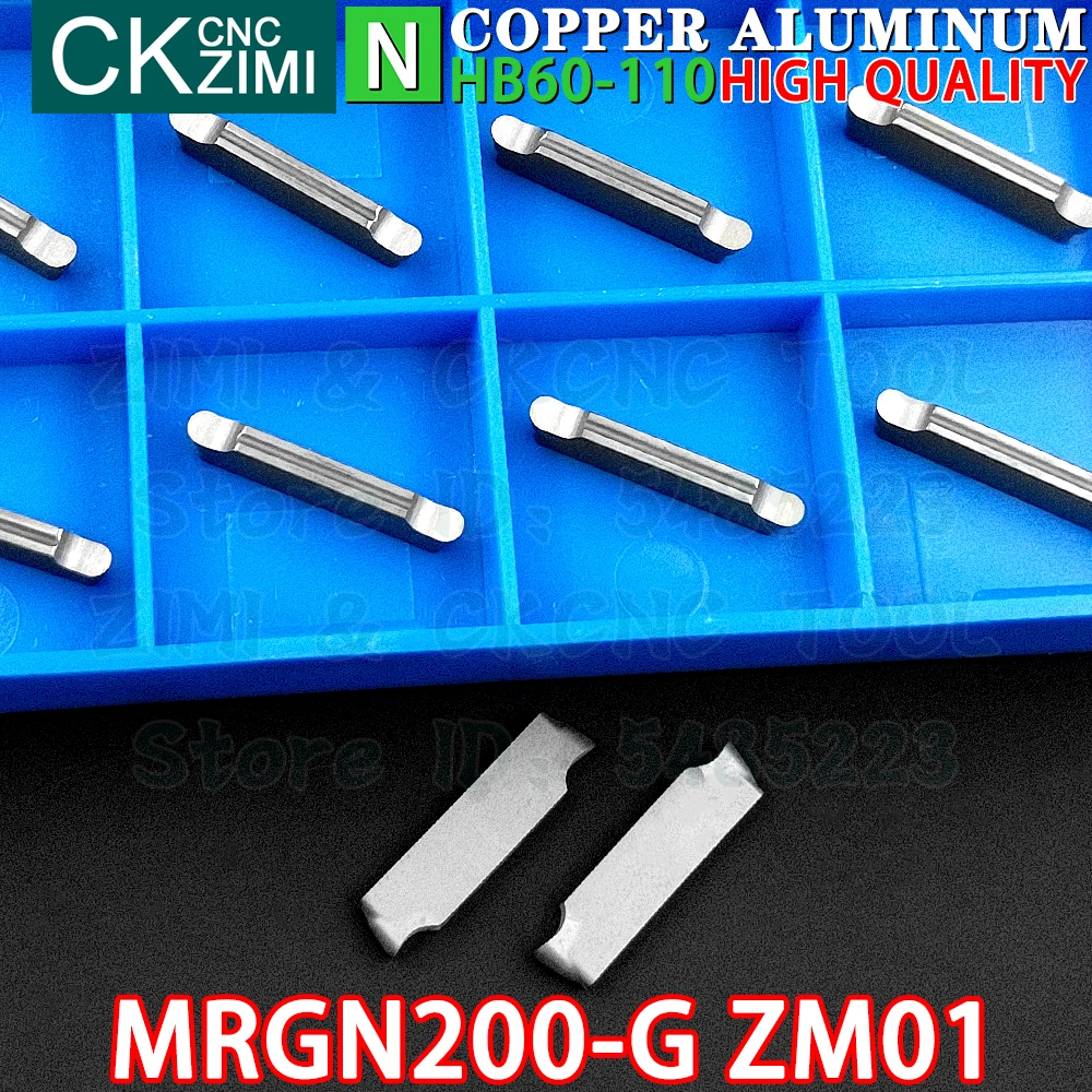 MRGN200-G ZM01 MRGN 200 G ZM01 2mm Carbide Inserts Aluminum Cutting Grooving Inserts Tools CNC Parting Metal Lathe Turning Tools