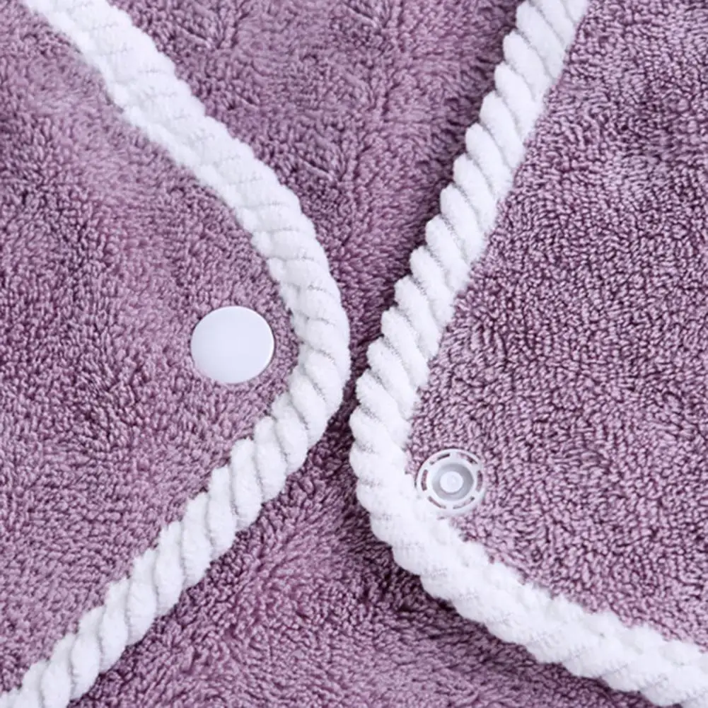 Bathroom Shower Towel Women Bath Towel Wrap with Button Closure Soft Quick-drying Spa Bathrobe Shower Towel for Home Bathroom