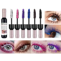 1PC Colorful Eyelash Mascara EyeLashes Extension Curling Lengthen White Purple Cosplay Makeup Glitter Point Diamond Mascara