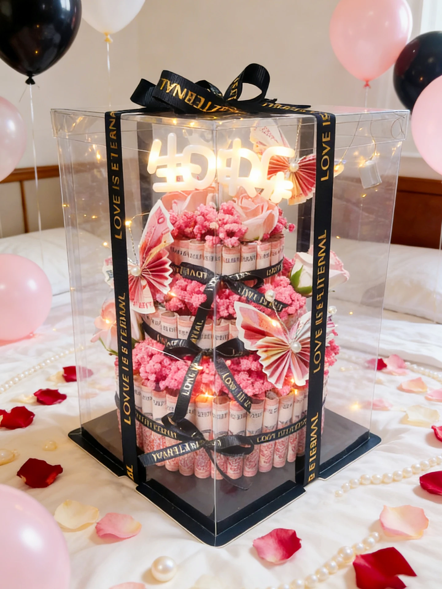 

Valentine's Day DIY Material Kit Confess Your Love to Girlfriend Boyfriend Birthday Gift Father's Day 520 Cake Making Kit