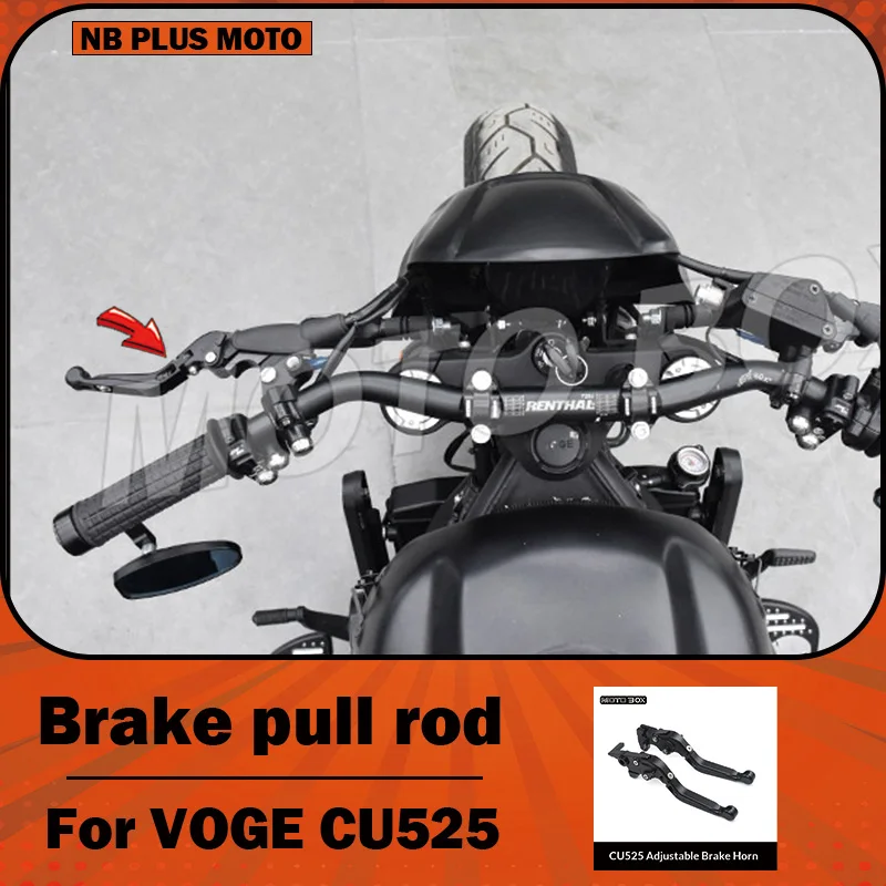【Premium】For VOGE CU525 Modified Adjustable Vintage Brake Levers, Foldable and Drop-Proof Clutch Handle Assembly Parts