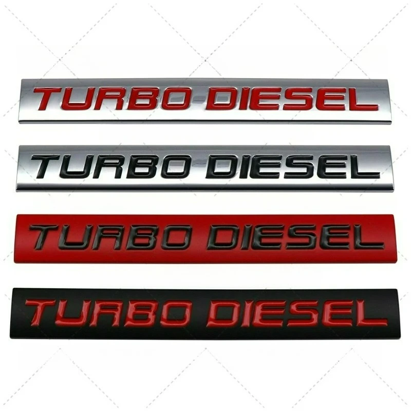 High-quality Modification Metal Stickers Diesel Engine Turbodeisel Body Decoration Scratches Cover Car Personalized Accessories