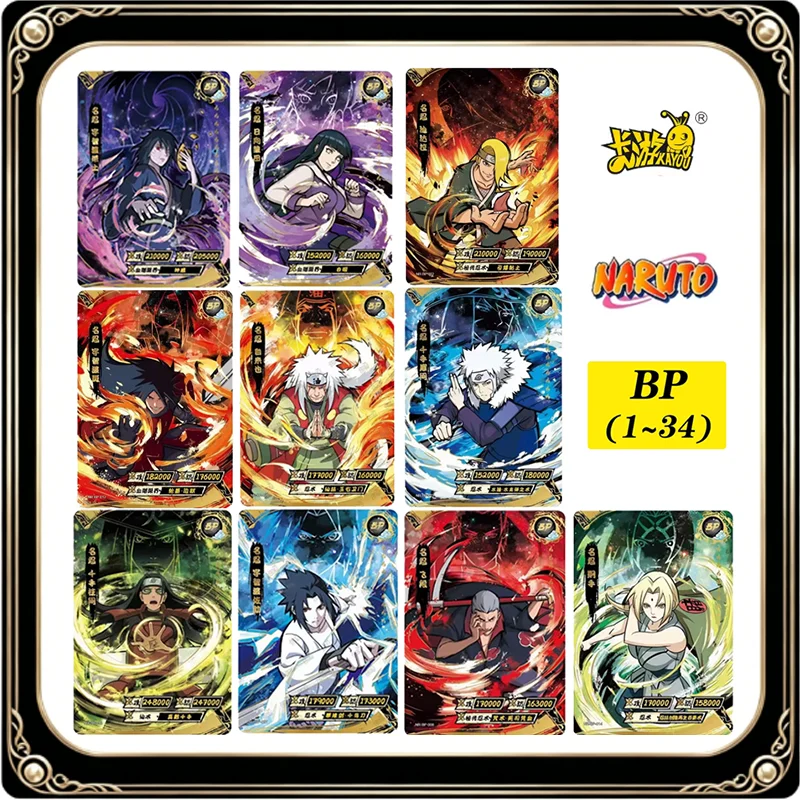 Genuine KAYOU BP 1~34 series NARUTO Uchiha Sasuke Konan Uzumaki Kushina rare Collection card Christmas birthday gift Game toy