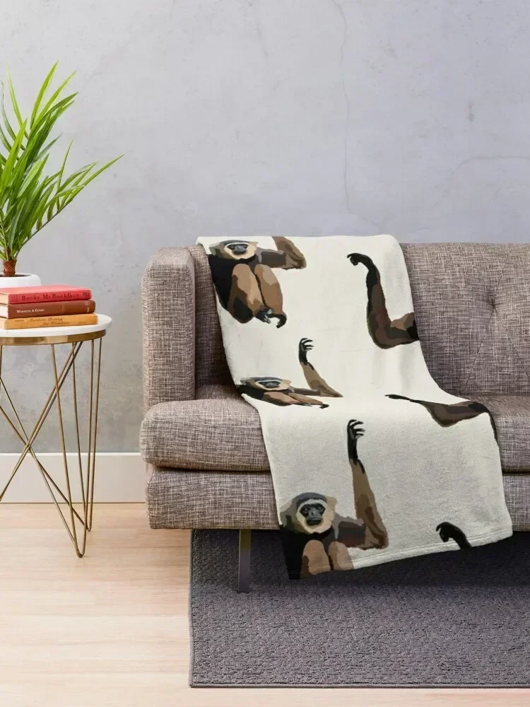 A is for Agile Gibbon Throw Blanket Blankets Sofas Of Decoration Luxury Blankets