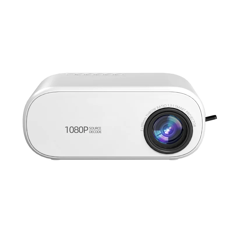 Q10H 1080P LED Projector 120 Lumens Support WiFi&BT Same Screen w/ Miracast Multiple Ports Built-in Speaker Home Theater