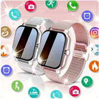LAXASFIT Bluetooth Talking Smart Watch Information Alert AI Voice Assistant Health Monitoring for Men Women Sports Smartwatch