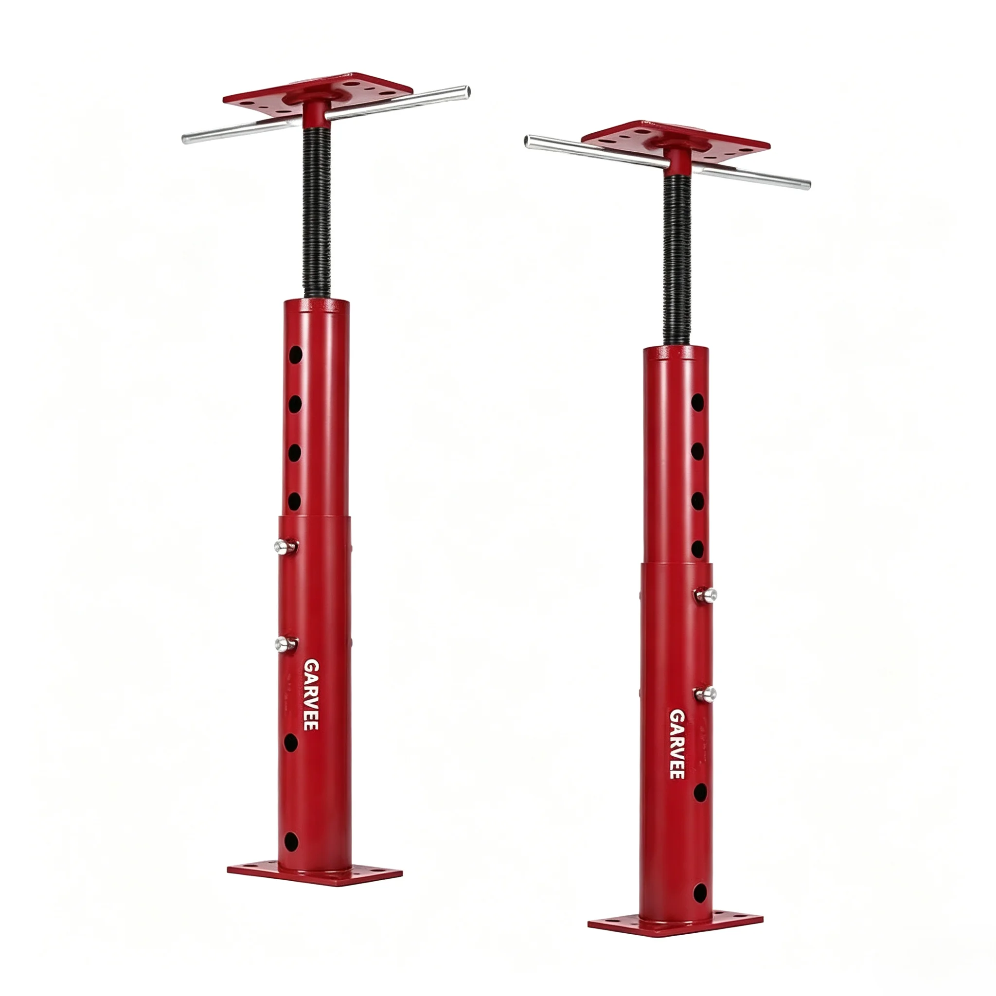 Tacleekii 2 Pack HoHouse Jacks for Leveling House Floor Jack 19-36 Inch 53-93inch Adjustable Jack Posts 18000LBS Heavy Duty House Jacks for Basement, Crawl Space, Foundation, Floor Joists, Porch & Roof Beam Support