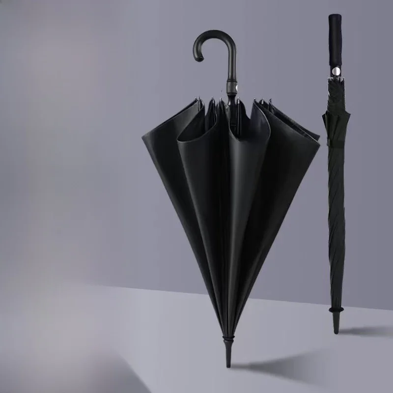 Paraguas de Golf Auatic con mango largo, a prueba de viento, doble negocio, regalo, paraguas publicitario, recto, talla grande, antiviento