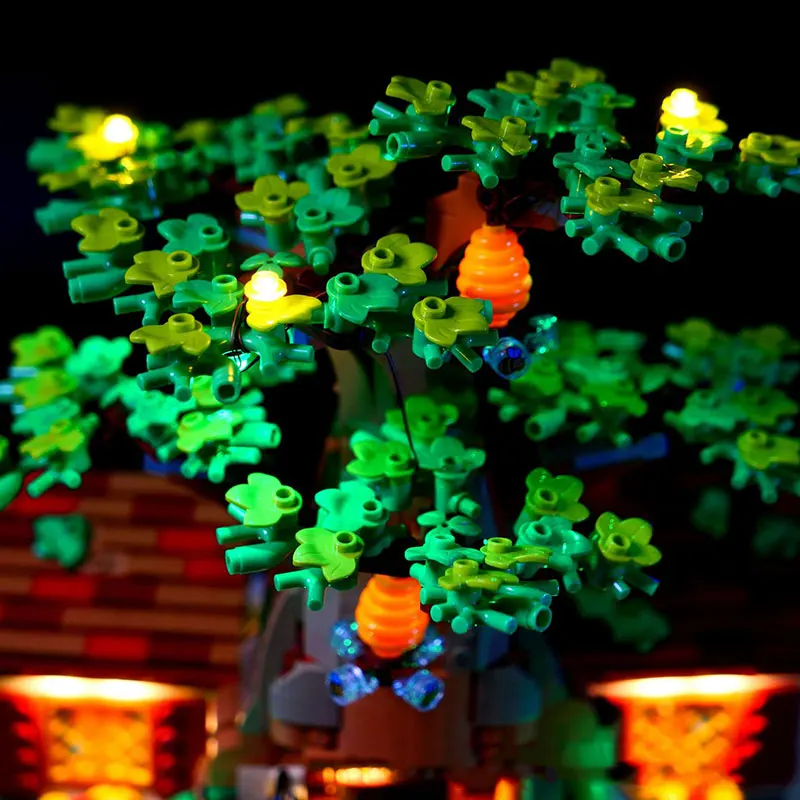 Kit luce LED per LEGO 21326 Winnie The Pooh Lampada per casa sull'albero Regalo fai da te (Non include blocchi di costruzione Kit di mattoni Set di modelli)